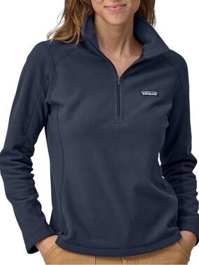 Patagonia Women's Dark Navy Half-Zip Fleece Pullover